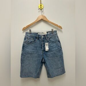 Denim Forum “ Joni Long” size 25- Jean short mid length shorts